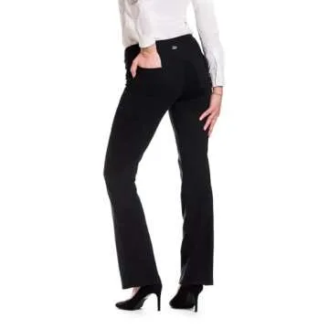Yogipace Women's Bootcut Yoga Pants with Pockets - Size L