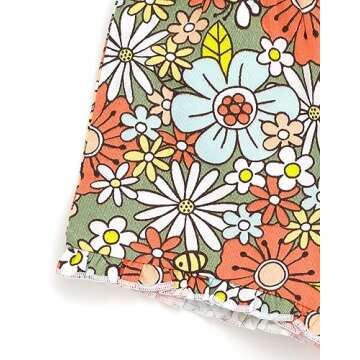 Disney Winnie the Pooh Floral Toddler Girls T-Shirt and Twill Shorts Outfit Set Winnie The Pooh Blue 5T