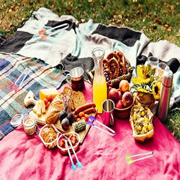 Colorful Mini Silicone Food Tongs for Kids - 6PCS Set