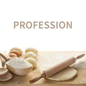 Classic Wood Rolling Pin - Essential Tool for Baking