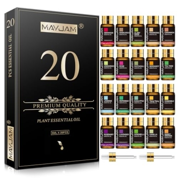 MAYJAM 20x5ML Essential Oil Set Pure Aromatherapy Gift