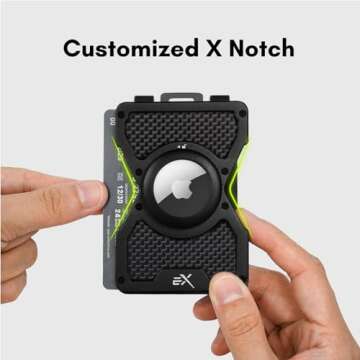 Extremus Airtag Wallet Men, RFID Blocking Front Pocket Wallet with Airtag Holder, Slim Minimalist Me...