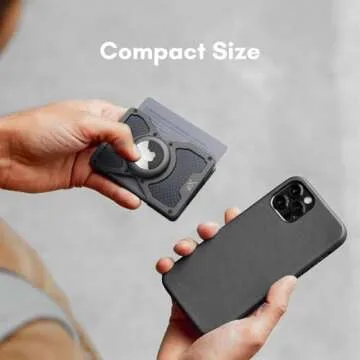 Extremus Airtag Wallet Men, RFID Blocking Front Pocket Wallet with Airtag Holder, Slim Minimalist Mens Wallet Airtag, Metal Wallet Airtag Card Holder with Money Clip, Black