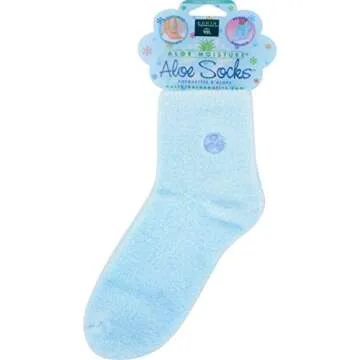 Earth Therapeutics Aloe Socks Blue - Comfort & Care for Your Feet