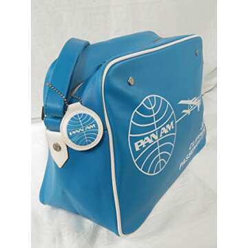Pan Am Men's Clipper Retro Vintage Duffle Travel Cabinet Bag