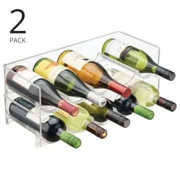 Stylish Stackable Water Bottle & Wine Rack Organizer