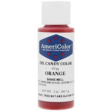 Orange Oil-Based Candy Color 2 Ounces by Americolor
