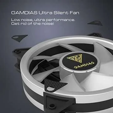 GAMDIAS 120mm RGB Case Fans 3 Pack for Ultimate Cooling