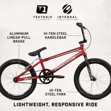 Mongoose Title Pro & Elite BMX Race Bike for All Levels