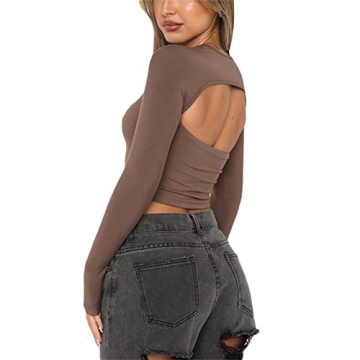 Trendy Women Cutout Long Sleeve Top for Every Occasion