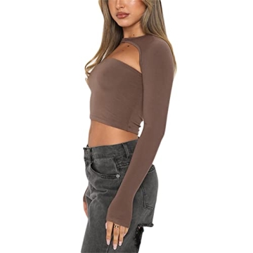 Trendy Women Cutout Long Sleeve Top for Every Occasion