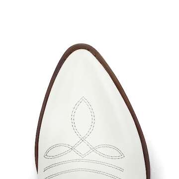 mysoft Women's Western Cowboy Boots - Chic Embroidered Design