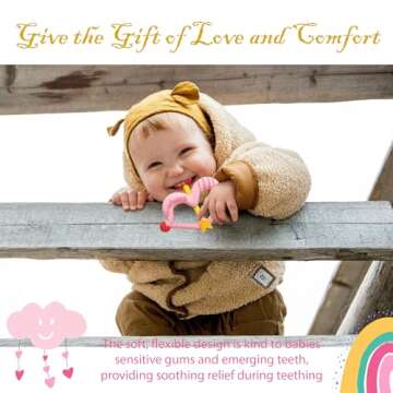 BIGSPINACH Cupid Bow Teething Toy for Babies - Ideal Gift