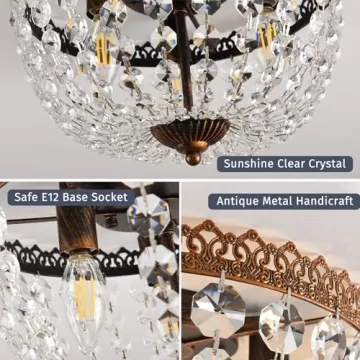 Elegant KAIQI French Empire Crystal Chandelier for Home Decor