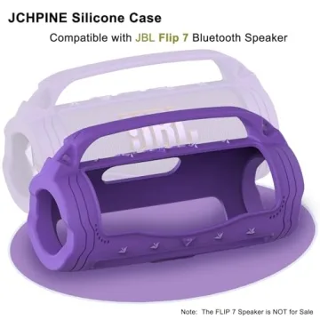 Silicone Cover Case for JBL Flip 7 Portable Bluetooth Speaker - Protective Case with Silicone Handle...