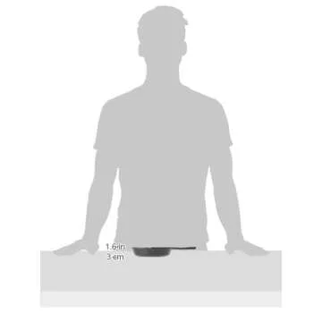 Lodge Wildlife Series-6.5" Cast Iron Skillet with Wolf Scene, Black