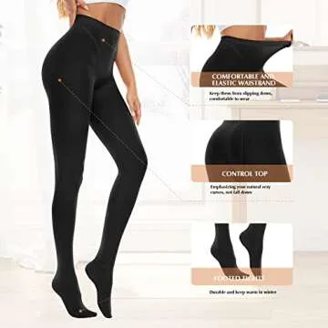 Zando Solid Color Tights for Women Footed Compression Stockings Run Resistant Dance Tights 80 Denier Sheer Tights Control Top Pantyhose Footed Sheer Tights Semi Opaque Panty Hose Z Pink One Size