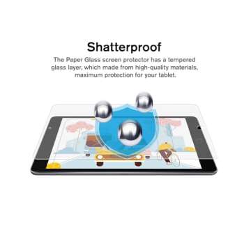 KCT Paperfeel Glass Screen Protector for iPad 10.2 Inch