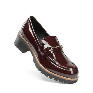 DREAM PAIRS Women's Chunky Loafers, Stylish Comfort