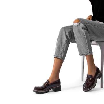 DREAM PAIRS Women's Chunky Loafers, Stylish Comfort