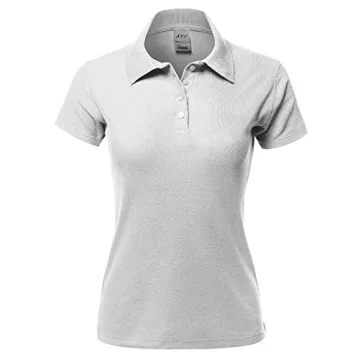 A2Y Junior-Fit 4-Button Cotton Pique Polo Shirt White S