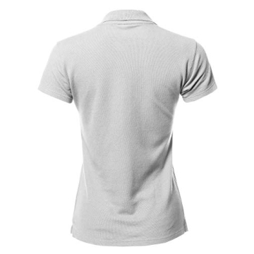 A2Y Junior-Fit 4-Button Cotton Pique Polo Shirt White S