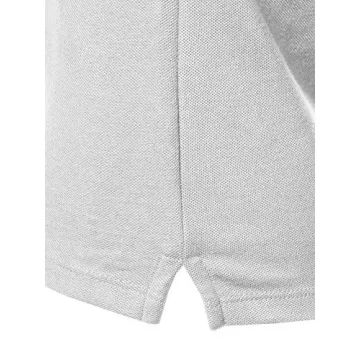 A2Y Junior-Fit 4-Button Cotton Pique Polo Shirt White S