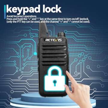 Retevis RT22 Walkie Talkies Rechargeable Hands Free 2 Way Radios Two-Way Radio(6 Pack) with 6 Way Multi Gang Charger