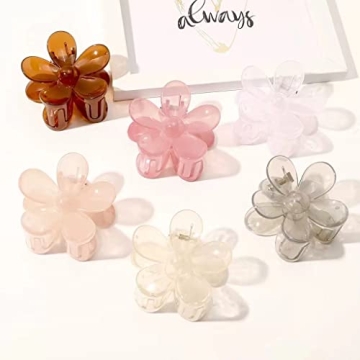 Flower Hair Clips Set 8PCS Strong Hold for Thick Hair
