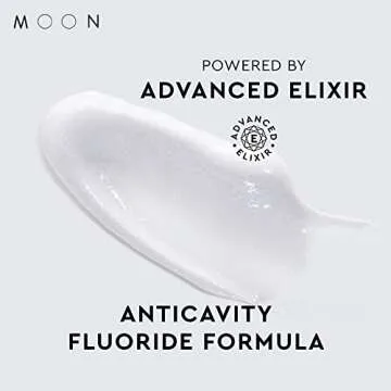 MOON Platinum Advanced Teeth Whitening Toothpaste with Fluoride - SLS Free Toothpaste with Titanium Dioxide & Essential Oils for Cavity Protection & Surface Stain Removal - Platinum Mint (2 Pack)