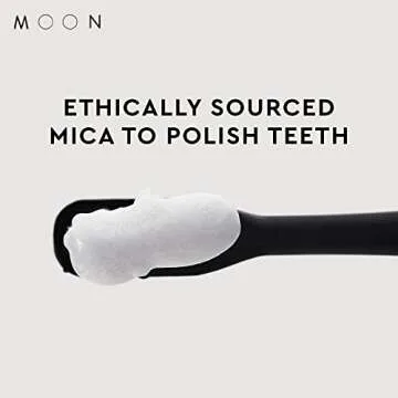 MOON Platinum Advanced Teeth Whitening Toothpaste with Fluoride - SLS Free Toothpaste with Titanium Dioxide & Essential Oils for Cavity Protection & Surface Stain Removal - Platinum Mint (2 Pack)