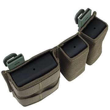 Durable MOLLE 9mm Mag Pouch Tactical Set for Gear