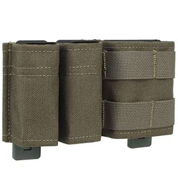 Durable MOLLE 9mm Mag Pouch Tactical Set for Gear