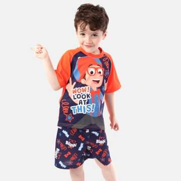 Blippi Pajamas | Boys Shorts Pajamas | Fun Boys' Pajama Sets Multicolor 4