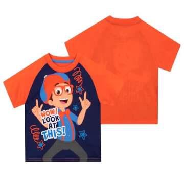 Blippi Pajamas | Boys Shorts Pajamas | Fun Boys' Pajama Sets Multicolor 4