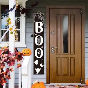 Vanleonet Halloween Porch Sign for a Spooky Welcome