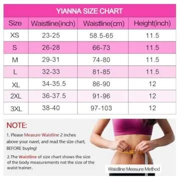 YIANNA Women Zip&Hook Latex Waist Training Corsets/Cincher Sport Girdle Underbust Hourglass Body Shaper, YA2219-Black-M