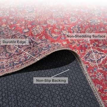 Monolia Area Rugs - Non-Slip, Washable & Stylish