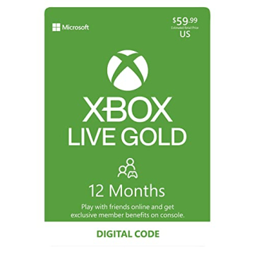 Xbox Live Gold 12 Month Membership Digital Code