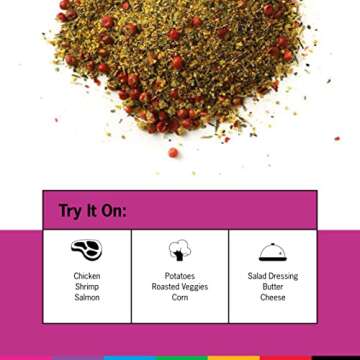 Spiceology - Pink Peppercorn Lemon Thyme All-Purpose Blend - Lemon Pepper Seasoning - 5.4 oz