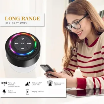 Bluetooth Shower Speaker - Waterproof & Portable Design