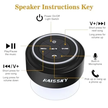 Bluetooth Shower Speaker - Waterproof & Portable Design