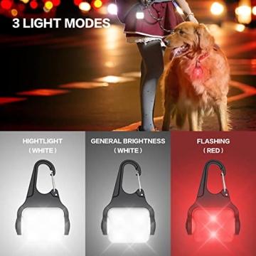 Rechargeable Waterproof Dog Collar Lights – 60 Lumens