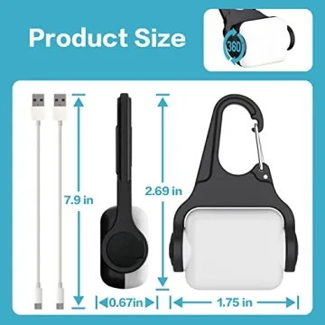 Rechargeable Waterproof Dog Collar Lights – 60 Lumens