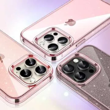 JETech Glitter Phone Case for iPhone 15 Pro Max - Sparkly & Durable