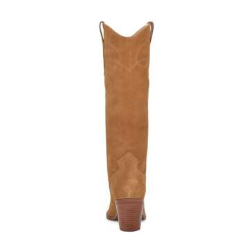 Nine West Women's Smash Boot – Chic Tan Western Style