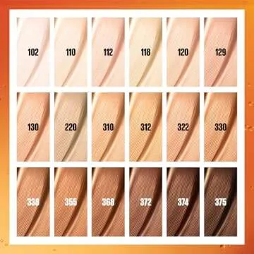 Maybelline Super Stay Up to 24HR Skin Tint, Radiant Light-to-Medium Coverage Foundation, Makeup Infused With Vitamin C, 330, 1 Count