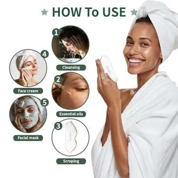 LeMeeOly Stainless Steel Gua Sha Facial Tools Metal GuaSha Tool For Face Neck, Detailer Gua Sha Lymphatic Drainage Face Massage Tool, Gift for Women