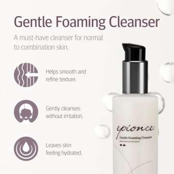 Epionce Gentle Foaming Cleanser - Face Wash & Makeup Remover for Normal to Combination Skin, Hydrati...
