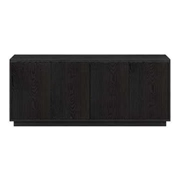 Henn&Hart Hanson 57" TV Stand in Black - Stylish & Functional